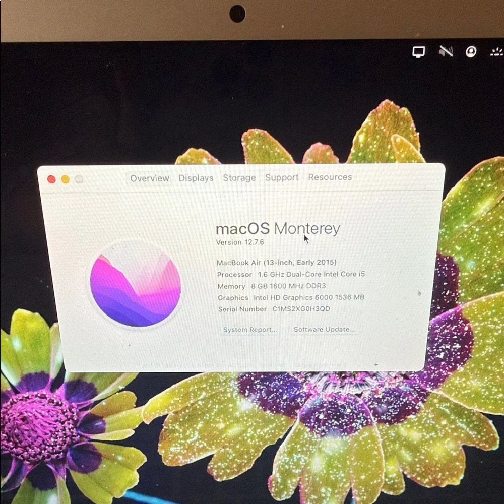 Apple MacBook Air (13in, Early 2015) 8GB RAM version, like new… barely used